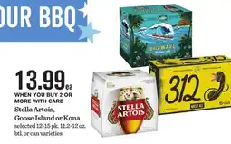 Mariano's Stella Artois, Goose Island or Kona offer