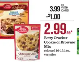 Mariano's Betty Crocker Cookie or Brownie Mix offer