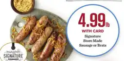 Mariano's Signature Store Made Sausage or Brats offer