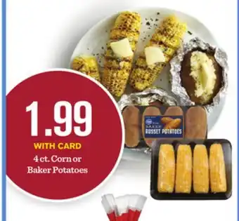 Mariano's 4 ct. Corn or Baker Potatoes offer
