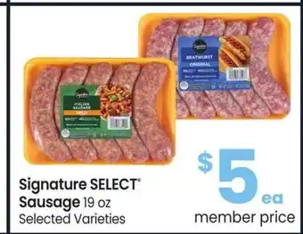 Albertsons Signature SELECT Sausage - 19 oz Selected Varieties offer