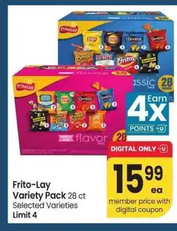 Albertsons Frito Lay Variety Pack - 28 ct Selected Varieties offer