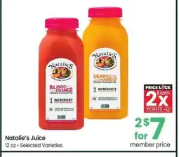 Albertsons Natalie's Juice - 12 oz, Selected Varieties offer