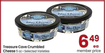 Albertsons Treasure Cave Crumbled Cheese - 5 oz, Selected Varieties offer