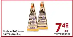Albertsons Made with Cheese Parmesan - 4.4 oz offer
