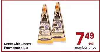 Albertsons Made with Cheese Parmesan - 4.4 oz offer