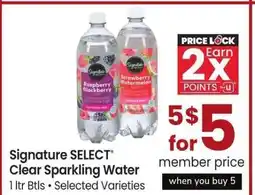 Albertsons Signature SELECT Clear Sparkling Water - 1 ltr Btls, Selected Varieties offer