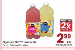Albertsons Signature SELECT Lemonade - 64 oz, Selected Varieties offer