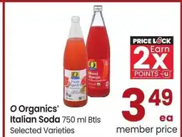 Albertsons O Organics Italian Soda - 750 ml Btls Selected Varieties offer