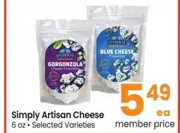 Albertsons Simply Artisan Cheese - 6 oz • Selected Varieties offer