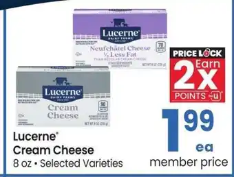 Albertsons Lucerne Cream Cheese - 8 oz, Selected Varieties offer