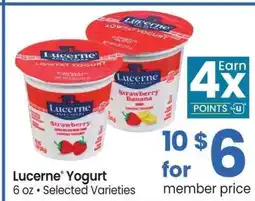 Albertsons Lucerne Yogurt - 6 oz • Selected Varieties offer