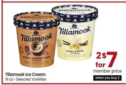 Albertsons Tillamook Ice Cream - 16 oz • Selected Varieties offer