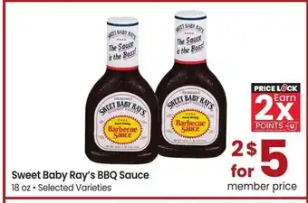 Albertsons Sweet Baby Ray's BBQ Sauce - 18 oz • Selected Varieties offer