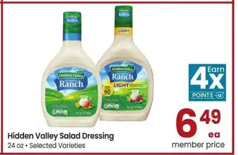 Albertsons Hidden Valley Salad Dressing - 24 oz • Selected Varieties offer