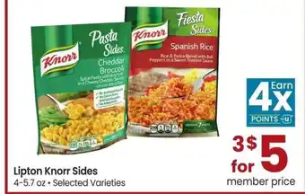 Albertsons Lipton Knorr Sides - 4-5.7 oz, Selected Varieties offer