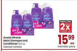 Albertsons Aussie Miracle Moist Shampoo and Conditioner - 26.2 oz Selected Varieties offer
