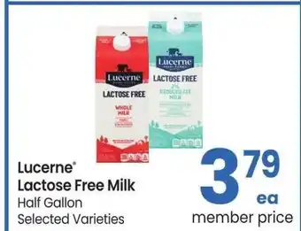 Albertsons Lucerne Lactose Free Milk - Half Gallon, Selected Varieties offer