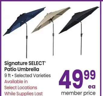 Albertsons Signature SELECT Patio Umbrella - 9 ft • Selected Varieties offer