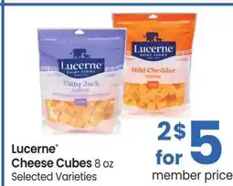 Albertsons Lucerne Cheese Cubes - 8 oz Selected Varieties offer