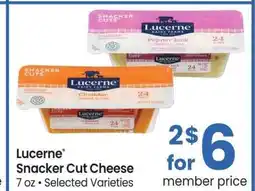 Albertsons Lucerne Snacker Cut Cheese - 7 oz • Selected Varieties offer