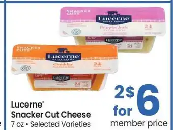 Albertsons Lucerne Snacker Cut Cheese - 7 oz • Selected Varieties offer