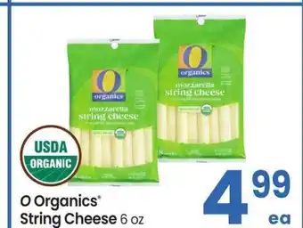 Albertsons O Organics String Cheese - 6 oz offer