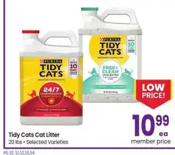 Albertsons Tidy Cats Cat Litter - 20 lbs • Selected Varieties offer