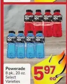 Albertsons Powerade - 8 pk., 20 oz. Select Varieties offer
