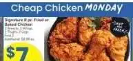 Albertsons Signature 8 pc. Fried or Baked Chicken - 2 Breasts, 2 Wings, 2 Thighs, 2 Legs offer