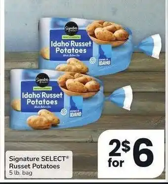 Albertsons Signature Select Russet Potatoes - 5 lb. bag offer