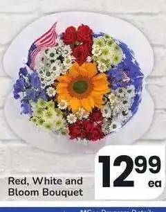 Albertsons Red, White and Bloom Bouquet offer