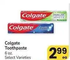 Albertsons Colgate Toothpaste - 6 oz. Select Varieties offer