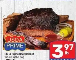 Albertsons USDA Prime Beef Brisket - Whole in the bag offer