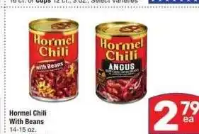 Albertsons Hormel Chili With Beans - 14-15 oz. Select Varieties offer