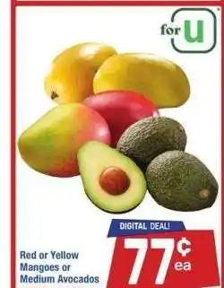 Albertsons Red or Yellow Mangoes or Medium Avocados offer
