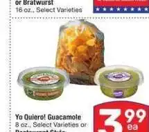 Albertsons Yo Quiero! Guacamole 8 oz., Varieties or Restaurant Style Tortilla Chips - Select Varieties offer