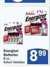 Albertsons Energizer Batteries - 8 ct., Select Varieties offer