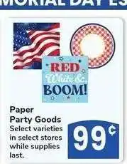 Albertsons Paper Party Goods - Select varieties offer