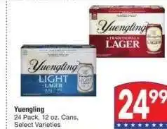 Albertsons Yuengling - 24 Pack, 12 oz. Cans, Select Varieties offer