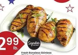 Albertsons Fresh Boneless Skinless Chicken Breast - available in the Butcher Block offer