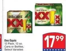 Albertsons Dos Equis - 12 Pack, 12 oz. Cans or Bottles, Select Varieties offer