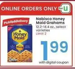 Albertsons Nabisco Honey Maid Grahams - 12.2-14.4 oz., select varieties offer