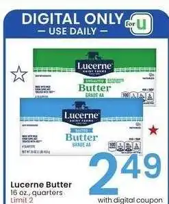 Albertsons Lucerne Butter - 16 oz., quarters offer