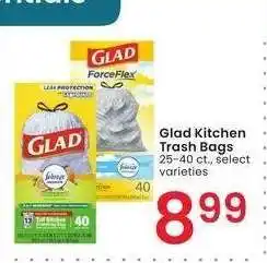 Albertsons Glad Kitchen Trash Bags - 25-40 ct., select varieties offer