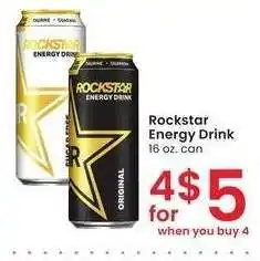 Albertsons Rockstar Energy Drink - 16 oz. can offer