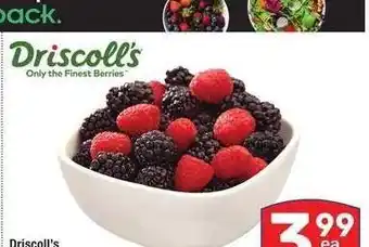 Albertsons Driscoll's Raspberries or Blackberries offer