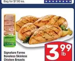 Albertsons Signature Farms Boneless Skinless Chicken Breasts - Value Pack offer