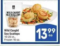 Albertsons Wild Caught Sea Scallops - 10-20 ct., Frozen 16 oz offer