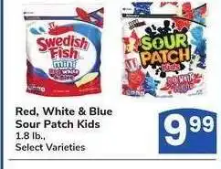 Albertsons Red, White & Blue Sour Patch Kids - 1.8 lb., Select varieties offer
